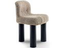 Arflex Botolo upholstered lounge armchair with castor wheels