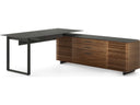 BDI Corridor 6531 Natural Walnut L-shaped desk