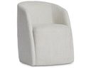 Bernhardt Arcadia fully upholstered neutral armchair with hidden casters