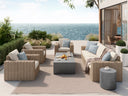 Ebel Mia Fire Pit Lounge Set — Wicker