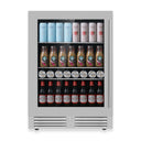 24-Inch Glass-Door Beverage Refrigerator