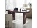 Century Furniture Cadence office set with oxblood desk and bouclé chair