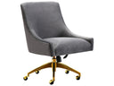 Beatrix performance velvet office swivel chair
