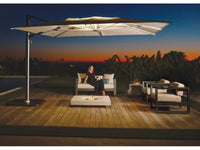 Shademaker Polaris LX 13′ Cantilever Umbrella — Square, LED