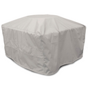 43 Inch Square Recycled Plastic Propane Fire Pit Table in Sand by POLYWOOD