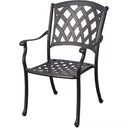 Ocean View 9 Pc Cast Aluminum Dining Set w/ Swivel Rockers by Darlee