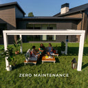 Backyard Discovery Windham Steel Pergola — 14×10, Sail Canopy