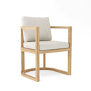 Carondelet 11 Pc Teak Extendable Dining Set in Linen Natural by Lakeview Outdoor Designs