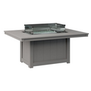 Donoma 54-in Rectangular Recycled Plastic Propane Fire Pit Table in Light Grey by Berlin Gardens
