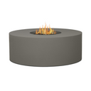 Covewood 41-in Round Aluminum Propane Fire Pit Table in Charcoal by BBQGuys Signature