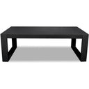 Misty Cove 3 Pc Aluminum Seating Set w/ Sofa & Portal Coffee Table in Black/Spectrum Indigo by Lakeview Outdoor Designs