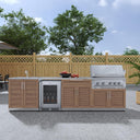 NewAge Classic 10 1/2 Ft Kitchen with Sink and Refrigerator