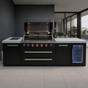 Mont Alpi Black Series 10 Ft Kitchen with Refrigerator