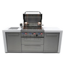 Mont Alpi Deluxe 7 Ft Kitchen with Side Burner