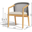 Ridgeview 7 Pc Teak Dining Set in Beige by Lakeview Outdoor Designs