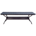 Nassau 11 Pc Cast Aluminum Dining Set w/ 92 X 42 Inch Series 30 Extension Table in Antique Bronze/Sesame by Darlee