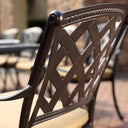 Ocean View 9 Pc Cast Aluminum Dining Set w/ Swivel Rockers by Darlee