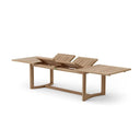 Carondelet 11 Pc Teak Extendable Dining Set in Linen Natural by Lakeview Outdoor Designs