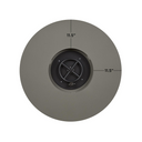 Covewood 41-in Round Aluminum Propane Fire Pit Table in Charcoal by BBQGuys Signature