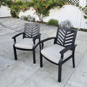 Palm Springs 11 Pc Aluminum Dining Set w/ 118 X 40-in Extendable Dining Table in Antique Bronze/Beige by Darlee