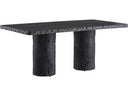 Arteriors Gemini Dining Table — Matte Carbon Concrete