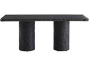 Arteriors Gemini Dining Table — Matte Carbon Concrete