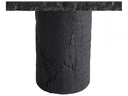 Arteriors Outdoor Gemini Rectangle Dining Table in Matte Carbon Concrete Composite