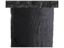 Arteriors Outdoor Gemini Rectangle Dining Table in Matte Carbon Concrete Composite