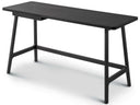 Arflex Ponti 55-inch stained chocolate solid wood writing desk