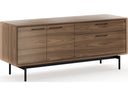 BDI LINQ 6829 Natural Walnut storage credenza / file cabinet
