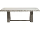 Bernhardt Exteriors Trouville 84-Inch Rectangle Outdoor Dining Table in Sand Grey
