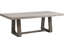 Bernhardt Exteriors Trouville 84-Inch Rectangle Outdoor Dining Table in Sand Grey