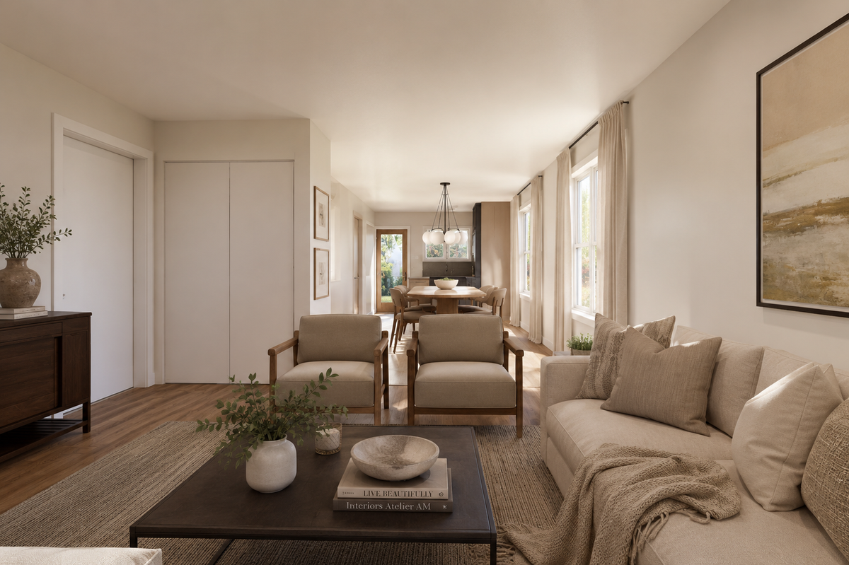 Irontown The Berkeley 1 modular home — interior view