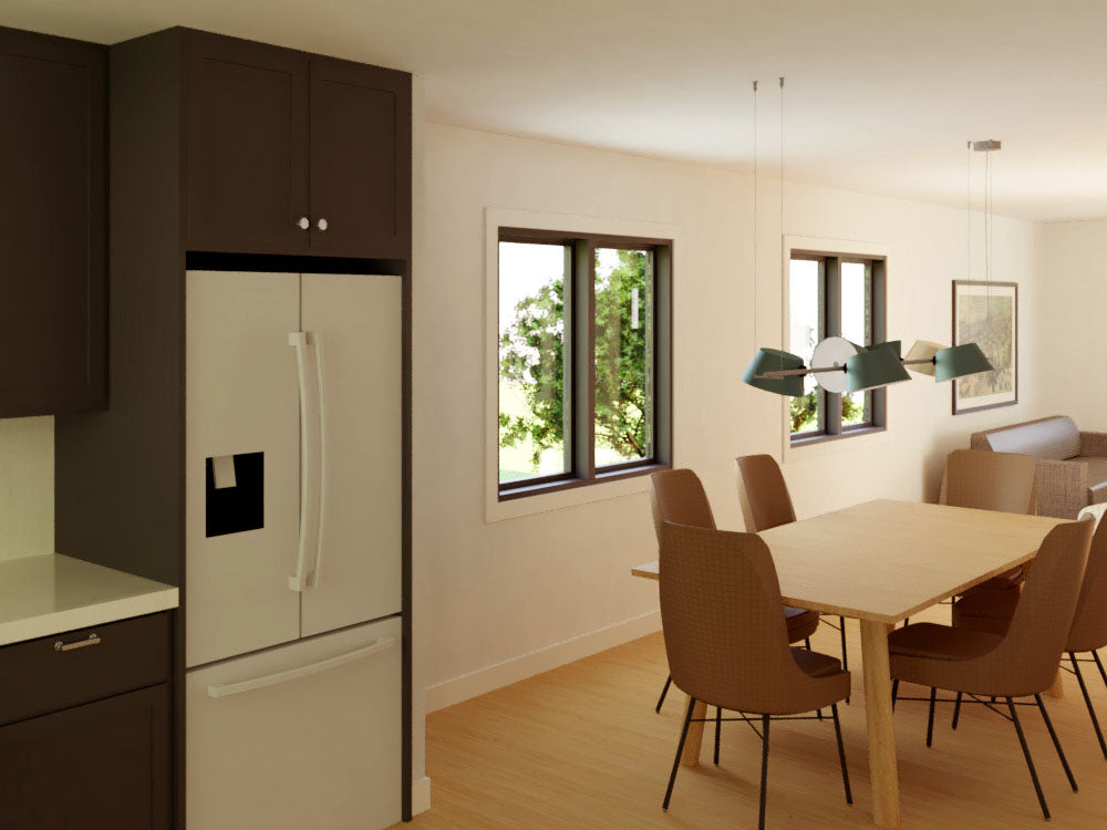 Irontown The Berkeley 2 modular home — interior design rendering