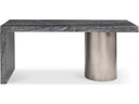 Linea marble executive desk, view 2
