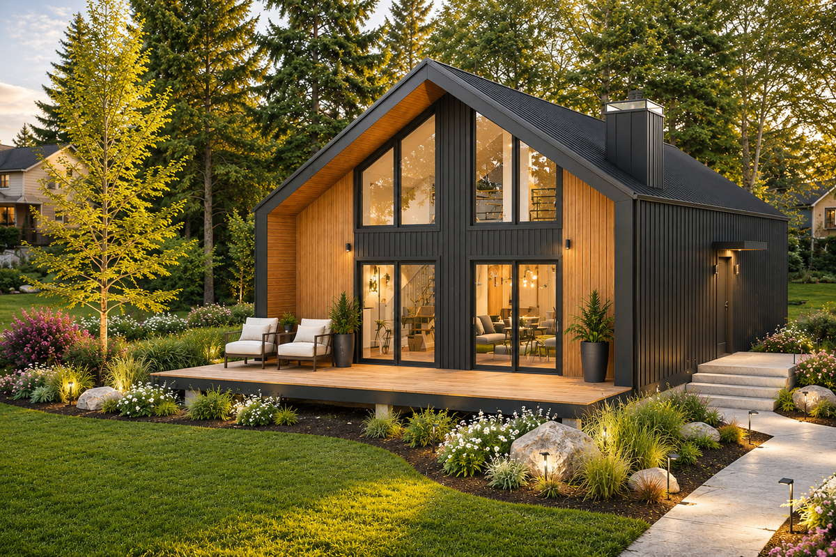 Irontown The Bunkhouse modular home — exterior view