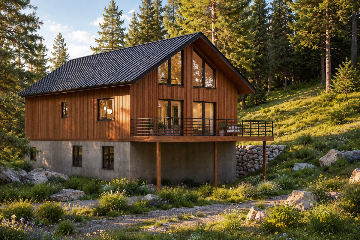 Irontown The Bunkhouse modular home — exterior view