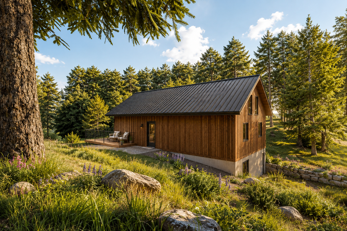 Irontown The Bunkhouse modular home — exterior view