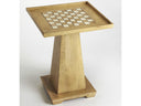 Butler Levon natural mango wood chess and checkers game table — product photo 1