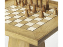 Butler Levon natural mango wood chess and checkers game table — product photo 3