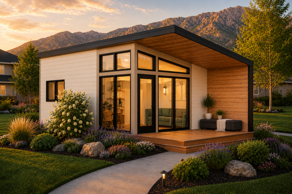 Irontown Cabana 300 modular home — exterior view