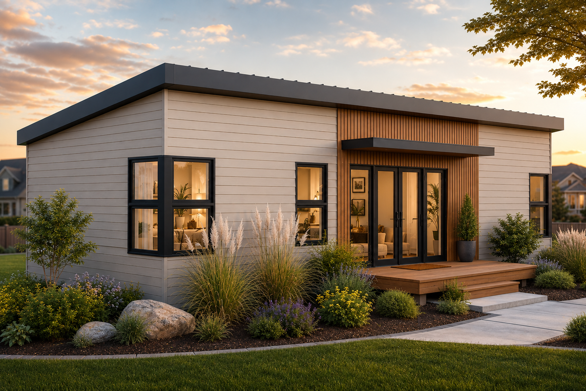 Irontown Cabana 700 modular home — exterior view