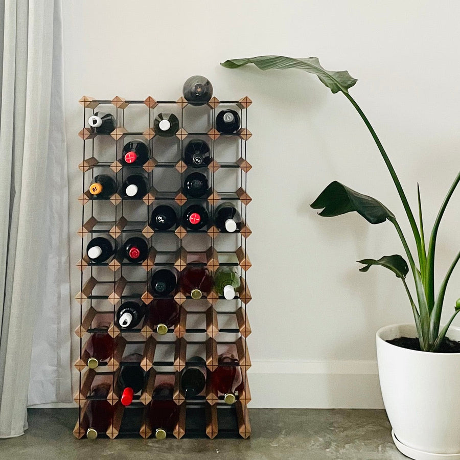 Custom Timber Wine Rack | Rustic Hardwood