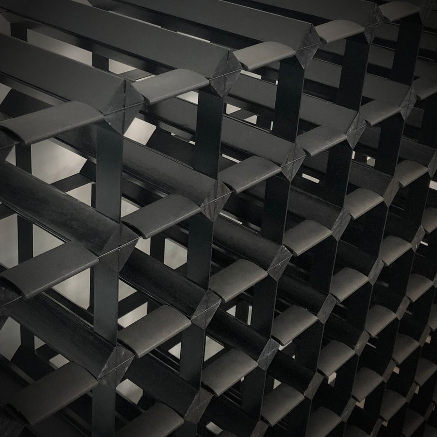 Custom Timber Wine Rack | Black Onyx