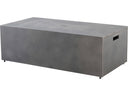 Ebel Bellino 60-Inch Rectangular Outdoor Fire Pit in Concrete Finish