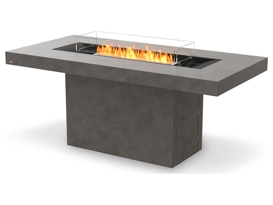Ecosmart Fire Gin Rectangular Patio Fire Pit Table with Propane/Natural Gas
