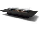 Daiquiri Rectangular Patio Fire Pit Table with Ethanol Burner Stainless Steel