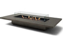 Daiquiri Rectangular Patio Fire Pit Table with Ethanol Burner Stainless Steel