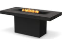 Ecosmart Fire Gin 90 Dining Bioethanol Fire Pit Table in Bone with Black Burner