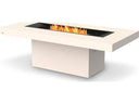 EcoSmart Gin 90 Dining Fire Table — Bone, Bio-Ethanol
